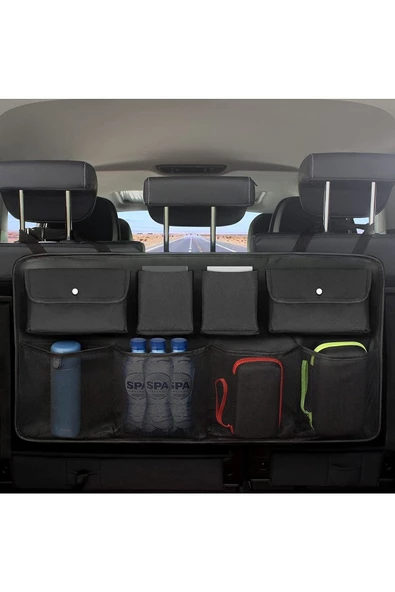 Oto Organizer Bagaj Eşya Düzenleyici 8 Cepli Koltuk Arkası Bagaj Çanta - Resim 5