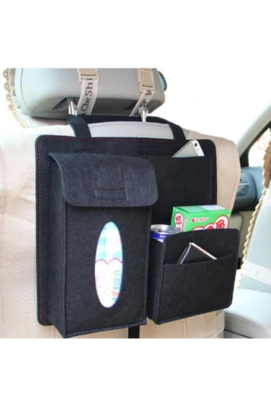 Ankaflex- Oceanstyle Araç Içi Koltuk Arkası Ergonomik Boy Keçe Organizer - 4