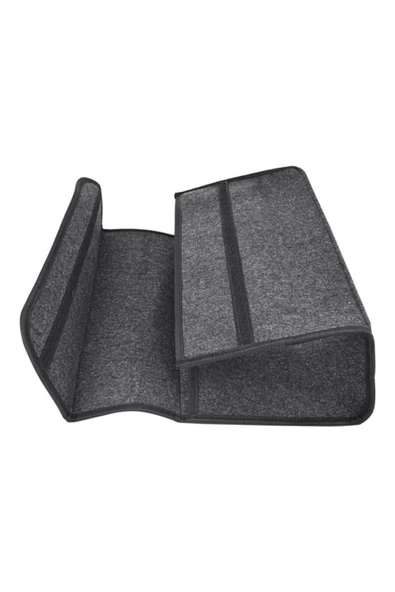 Gri Araç Oto Içi Bagaj Organizer Alet Eşya Düzenleyici Keçe Çanta - Resim 7