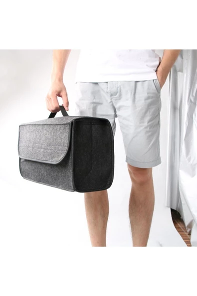 Araç Içi Ergonomik Oto Bagaj Çantası Bagaj Organizer - 3