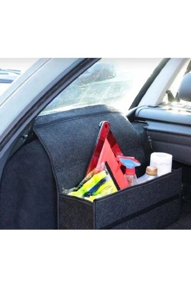 Araç Içi Ergonomik Oto Bagaj Çantası Bagaj Organizer - 4