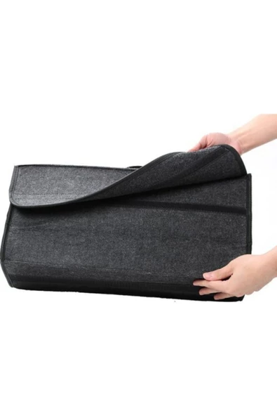 Araba Bagaj Düzenleyici Keçe Çanta Ve 2 Adet Yan Cam Güneşliği Perdesi - Resim 2