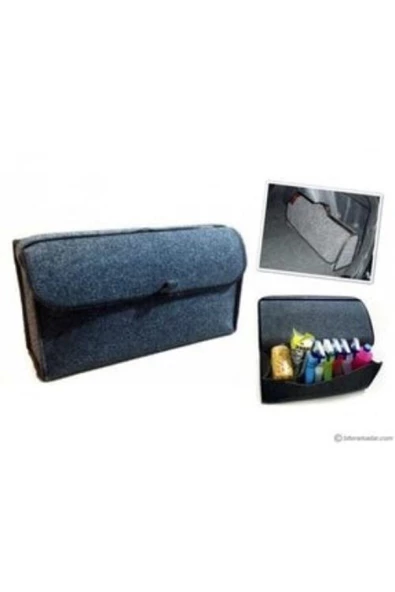 Keçe Çanta- Araba Bagaj Düzenleyici Organizer- Araç Eşya Bagaj Çantası -keçe Alet Çantası - Resim 2