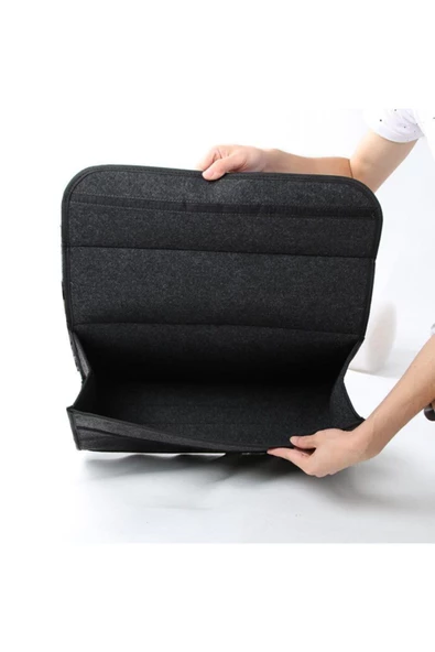 2 Adet Araba Keçe Çanta Oto Bagaj Çantası Araç Alet Çantası Araba Içi Katlanabilir Organizer Çanta - Resim 5