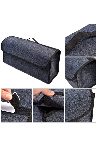 Araba Bagaj Organizer Araç Alet Eşya Düzenleyici Cepli Çanta Oto Bagaj Çantası - Resim 2