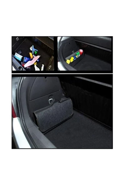Araba Oto Bagaj Içi Organizer Araç Içi Bod Düzenleyici - Resim 5