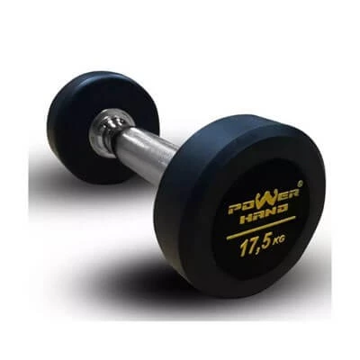Powerhand Profesyonel Kauçuk Kaplı Dambıl 17.5 Kg
