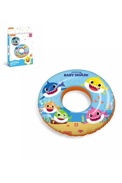 Baby Shark Simit 50 cm, Çocuk Deniz Simidi - Mavi Su Dünyası - 2