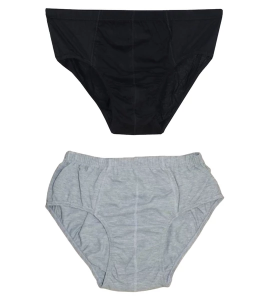 2 Adet Erkek % 100 Pamuk Önyıldız Kom Slip - 5