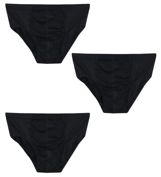 3 Adet Erkek % 100 Pamuk Önyıldız Kom Slip - 2