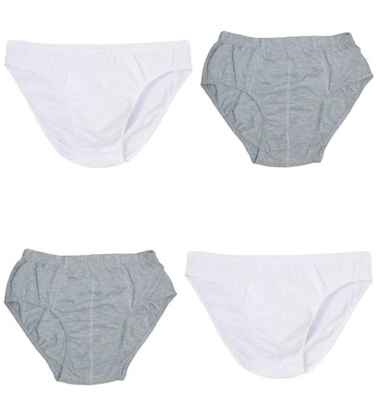 4 Adet Erkek % 100 Pamuk Önyıldız Kom Slip