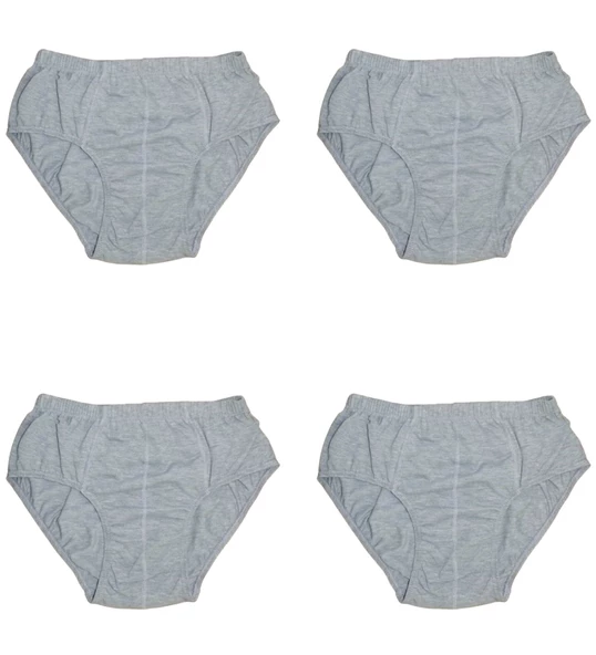 4 Adet Erkek % 100 Pamuk Önyıldız Kom Slip - 4