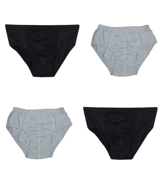 4 Adet Erkek % 100 Pamuk Önyıldız Kom Slip - 2