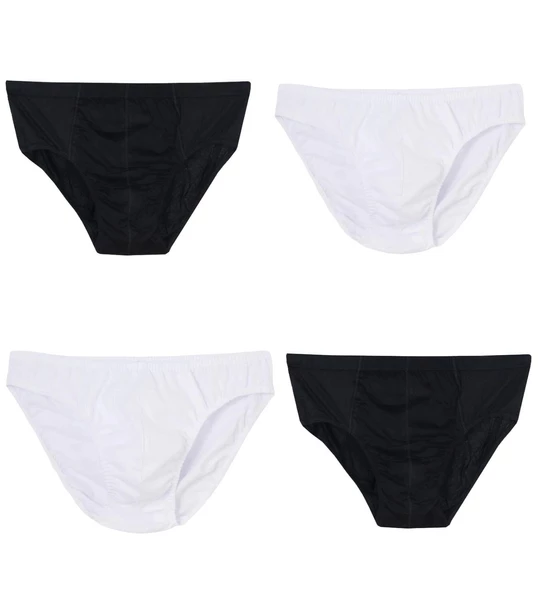 4 Adet Erkek % 100 Pamuk Önyıldız Kom Slip - 3