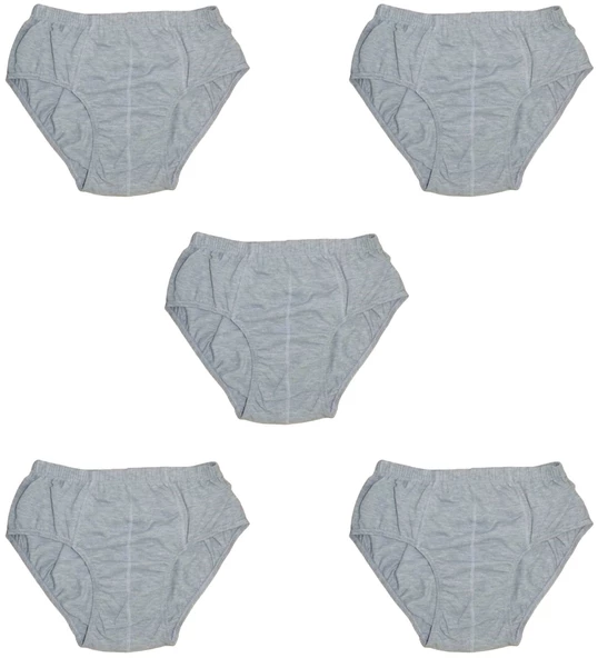 5 Adet Erkek % 100 Pamuk Önyıldız Kom Slip - 3