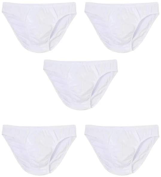 5 Adet Erkek % 100 Pamuk Önyıldız Kom Slip - 4