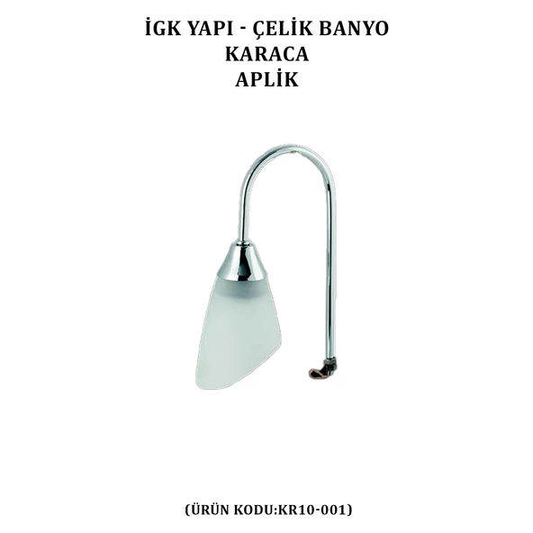 İGK YAPI - ÇELİK BANYO KARACA APLİK (KR10-001) - 2