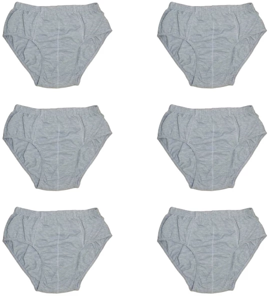 6 Adet Erkek % 100 Pamuk Önyıldız Kom Slip - 5