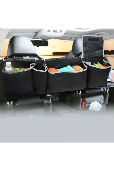4 Cepli Araç Bagaj Düzenleyici Çanta Organizer Araba Çantası Oto Içi Aksesuarları Otomobil - Resim 3