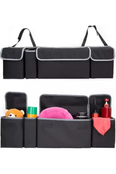 Araç Araba Organizer Bagaj Düzenleyici Çanta 4 Cepli - Resim 2