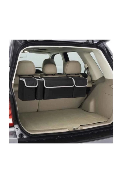Purse Araç Içi Bagaj Organizer 4 Cepli Oto Koltuk Arkası Eşya Düzenleyici Toplayıcı Çanta - Resim 4