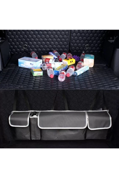 4 Cepli Araç Bagaj Düzenleyici Çanta Organizer Araba Çantası Oto Içi Aksesuarları Otomobil - Resim 2