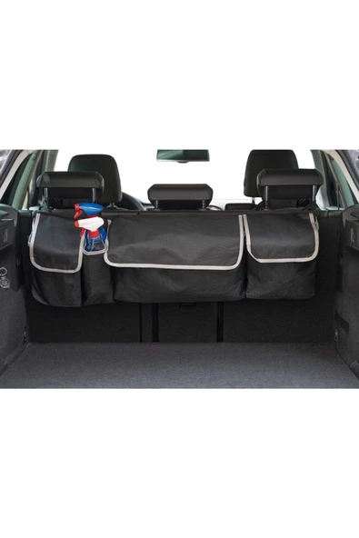 Araç Bagaj Düzenleyici Çanta Organizer 4 Cepli Araba Çantası Oto Içi Aksesuarları Otomobil Aksesuar - Resim 5