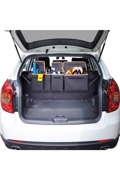 Oto Bagaj Organizeri Pratik Ve Ergonomik Araba Eşya Çantası Pratik Oto Bagaj Düzenleyici - Resim 4