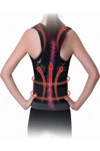 Manyetik Dik Duruş Korsesi Unisex Mıknatıslı Sırt Korsesi - Resim 3