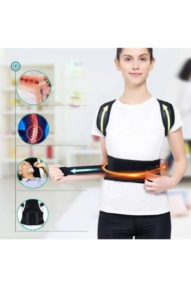 Bayan Dik Duruş Korsesi Bel Korsesi Omuz Korsesi Kadın Bel Inceltici Duruş Bozukluğu Için Korse - Resim 4