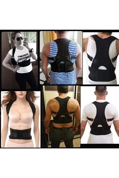 Ayarlanabilir Manyetik Mıknatıslı Dikduruş Korsesi Medikal Ortopedik Dik Durma Kambur Korsesi - Resim 4