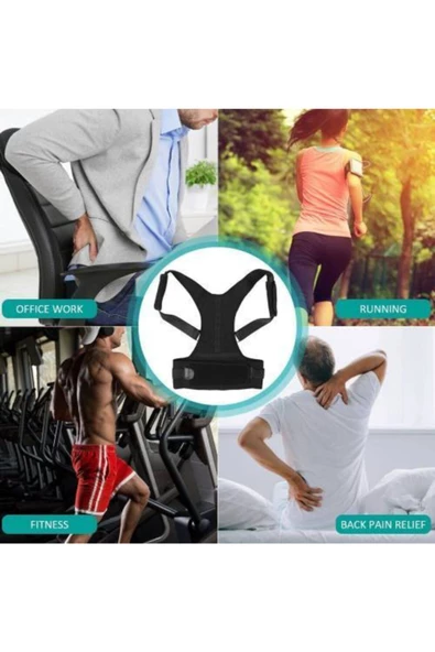 Bayan Dik Duruş Korsesi Bel Korsesi Omuz Korsesi Kadın Bel Inceltici Duruş Bozukluğu Için Korse - Resim 8
