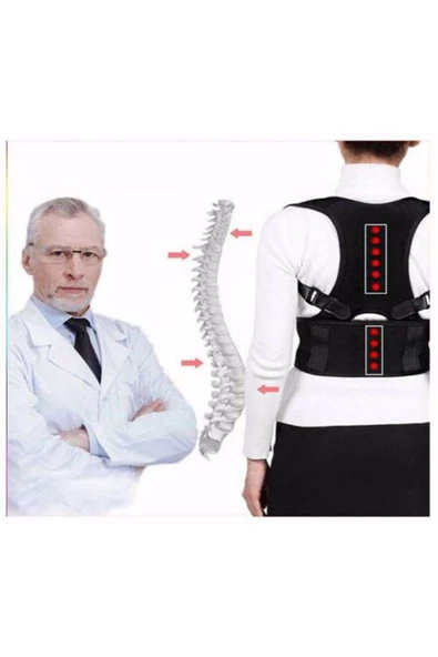 Manyetik Dik Duruş Korsesi Unisex Mıknatıslı Sırt Korsesi - Resim 2