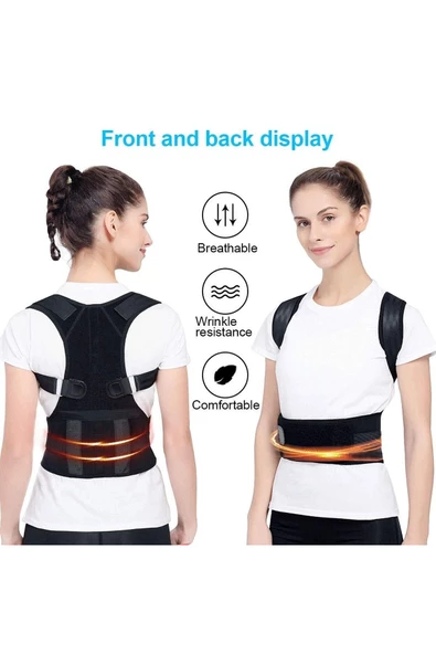 Dik Durus Korsesi Dik Durmaya Yardımcı Ortopedik Korse Manyetik Korse - Resim 2