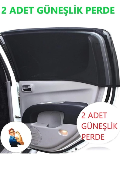 2 Adet Oto Yan Cam Güneşlik Perde Araç Güneşlik Araba Güneşlik Perdesi Anne Bebek Emzirme Perdesi ürün görseli 1