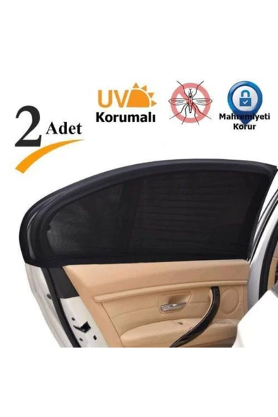 2 X Uv Koruma Araba Oto Güneş Işığı Gölge Araba Arka Yan Pencere Perdeleri - 5