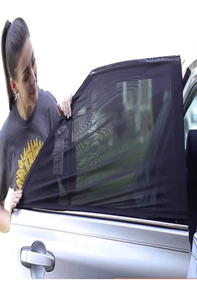 2adet Oto Yan Cam Güneşlik Perde