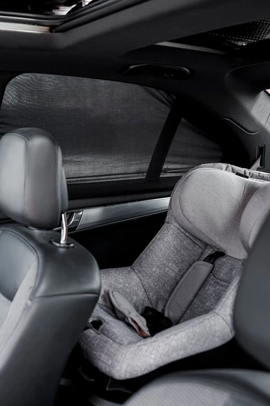 Oto Yan Cam Perdesi Çocuk Güneş Koruma Arka Koltuk Anne Emzirme Örtüsü Araba Sinekliği - Resim 3