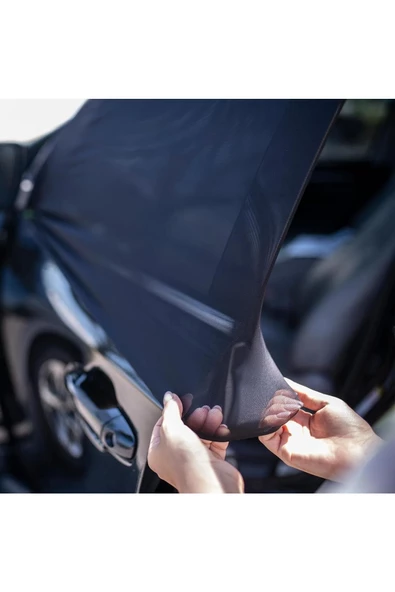 2 Adet Oto Yan Cam Güneşlik Perde Araç Güneşlik Araba Güneşlik Perdesi Anne Bebek Emzirme Perdesi - Resim 4