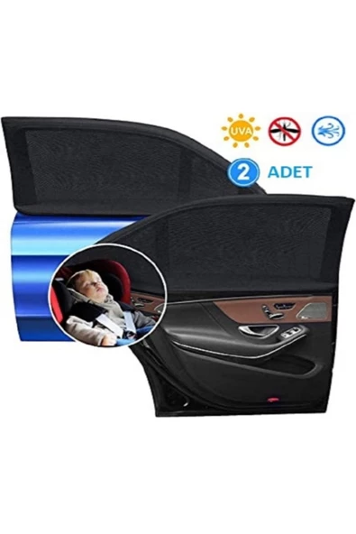 2araba Araç Oto Yan Cam Güneşlik Örtü Perde Kılıf Güneşliği Araba Anne Bebek Emzirme Perdesi - Resim 3