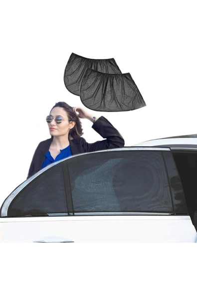 2'li Oto Yan Cam Perde Güneşlik Örtü - 3