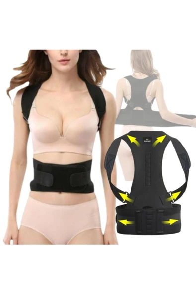 Unisex Kamburluk Önleyici Sporcu Dik Duruş Korsesi Çapraz Profesyonel Korse Medikal Ortopedik Korse - Resim 3