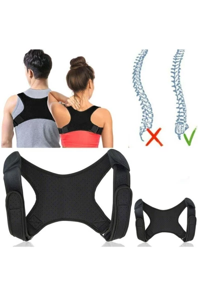Dik Tutan Sırt Destekli Yeni Nesil Çapraz Korse Erkek Kadın Ayarlanabilir Korse - Resim 6