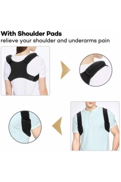 Medikal Omuz Korsesi Dik Duruş Korsesi Ortobedik Sırt Korsesi Posturex Dik Duruş Korsesi Yeleği - Resim 4