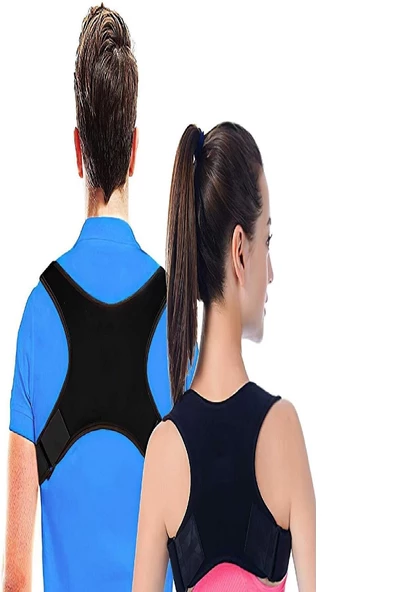 Dik Tutan Sırt Destekli Yeni Nesil Çapraz Korse Erkek Kadın Ayarlanabilir Korse - Resim 4