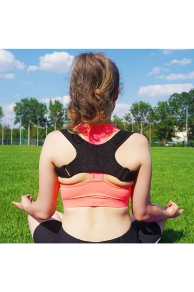 Sporcu Dik Duruş Korsesi Çapraz Profesyonel Medikal Ortopedik Sırt Kamburluk Önleyici Sporcu Korsesi - 5
