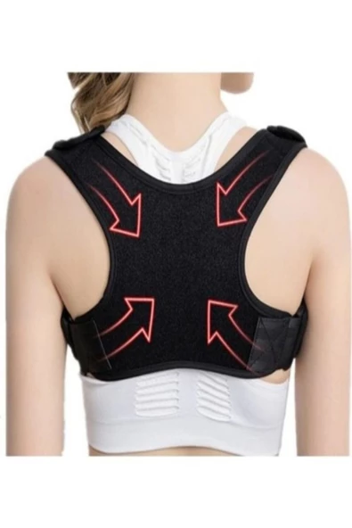 Spor Yeni Nesil Dik Duruş Korsesi Bel Omuz Kamburluk Önleyici Sırt Kemeri Aparatı - Resim 4