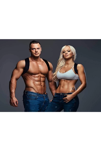 Spor Yeni Nesil Dik Duruş Korsesi Bel Omuz Kamburluk Önleyici Sırt Kemeri Aparatı ürün görseli 1