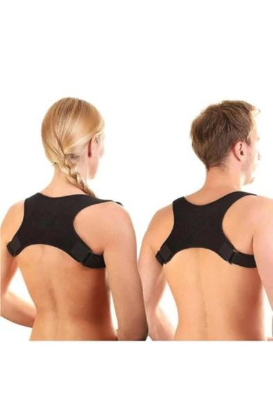 Unisex Siyah Kamburluk Önleyici Korse Sırt Korsesi ürün görseli 1