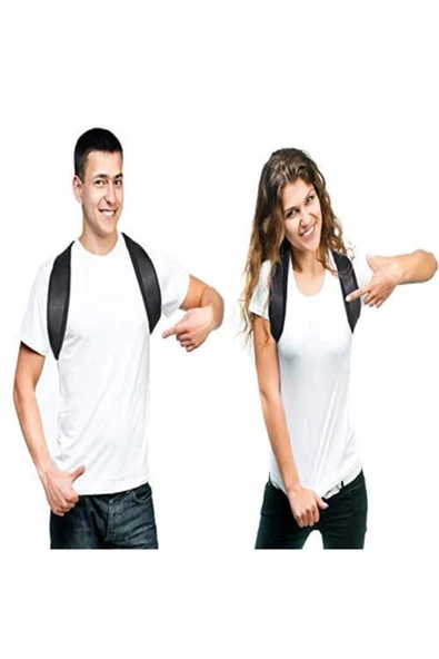 2 Adet Kamburluk Önleyici Dik Duruş Korsesi Spor Seyahat Ofis Ev - Resim 2